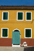Burano House with Green Flap